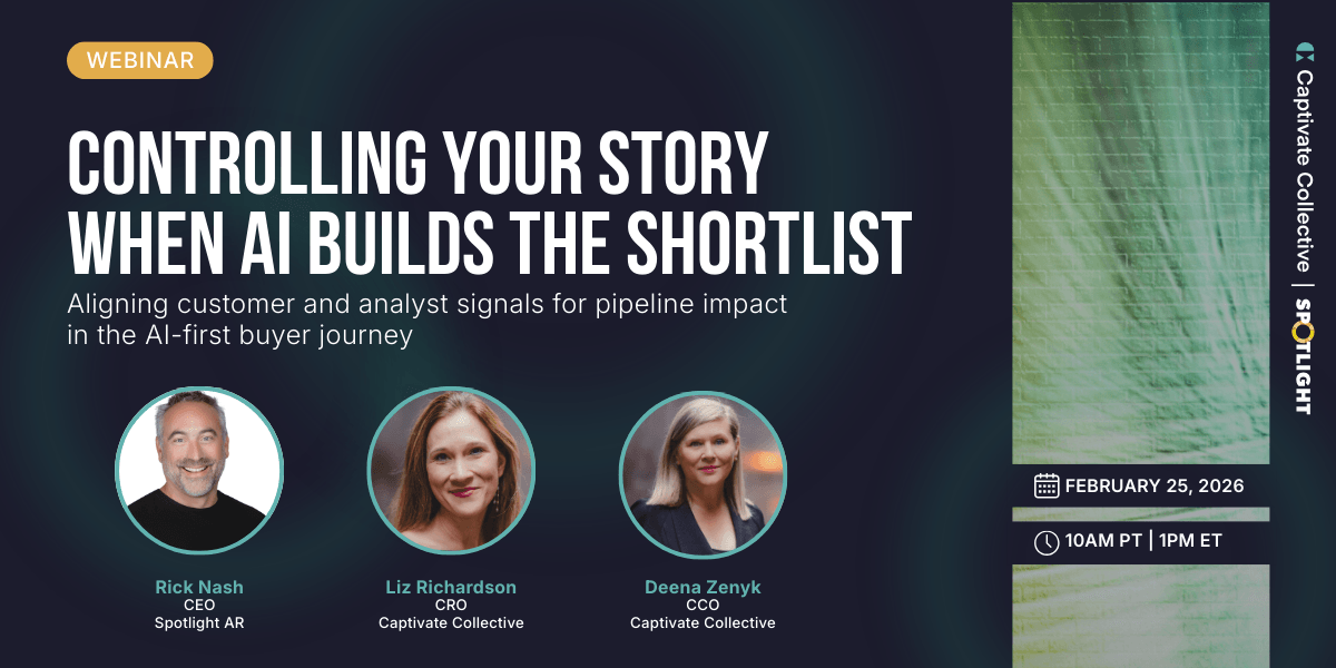 Webinar Follow-Up: Controlling Your Story When AI Builds the Shortlist