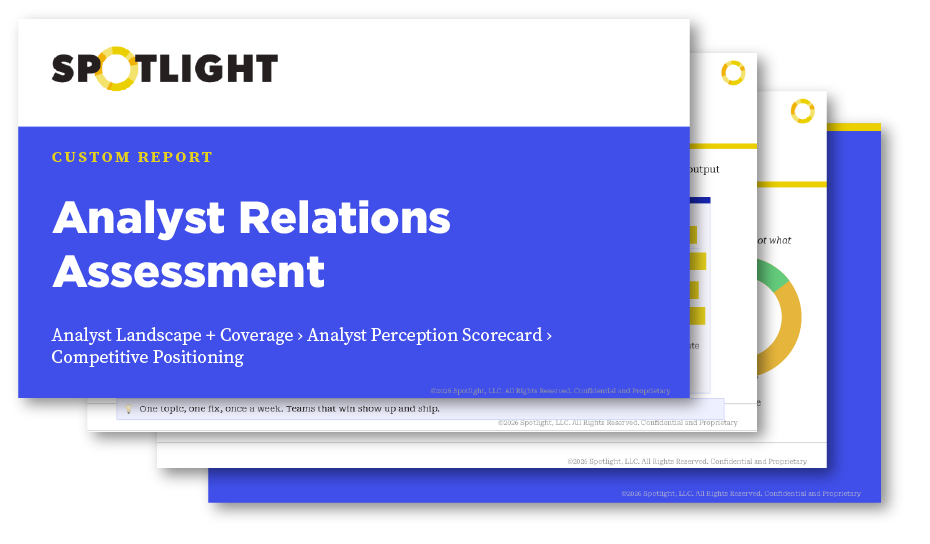 Analyst Relations Assessment Mockup